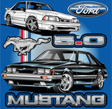 Ford Mustang "5.0 Fox Body" 2-car shirt