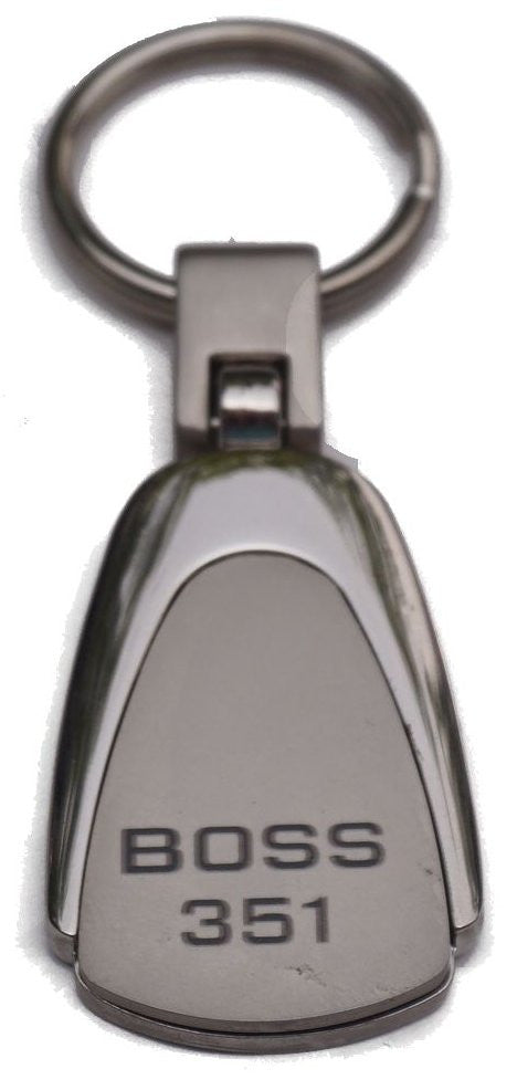 Ford mustang boss 351 teardrop keychain