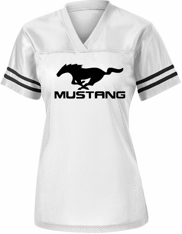 Ladies Ford Mustang replica football jersey