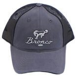 Ford bronco black and gray mesh back snap back hat