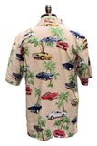 Ford Mustang 60's button down camp shirt in tan