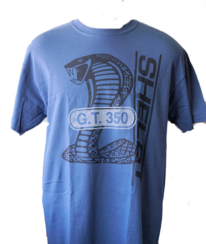 Shelby GT350 t shirt in grey blue