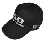 Ford mustang 5.0 hat in black with white and grey trim