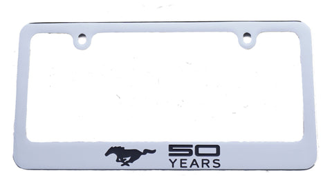Ford Mustang "50 Years" license plate frame