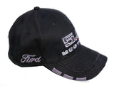 5.0 Mustang Hat black with grey trim on brim