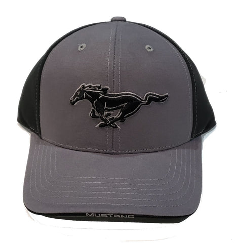 Charcoal and black mustang hat