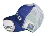 Ford Mesh Back  hat in blue and white with Built Ford Tough