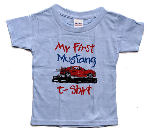 My first mustang toddler shirt in blue