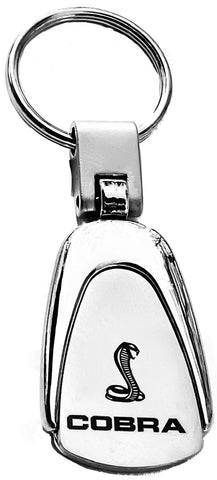 Cobra chrome  teardrop keychain