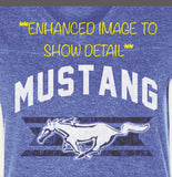 Mustang Ladies’ Football Style T-Shirt (blue)