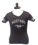 Ladies football style jersey in charcoal