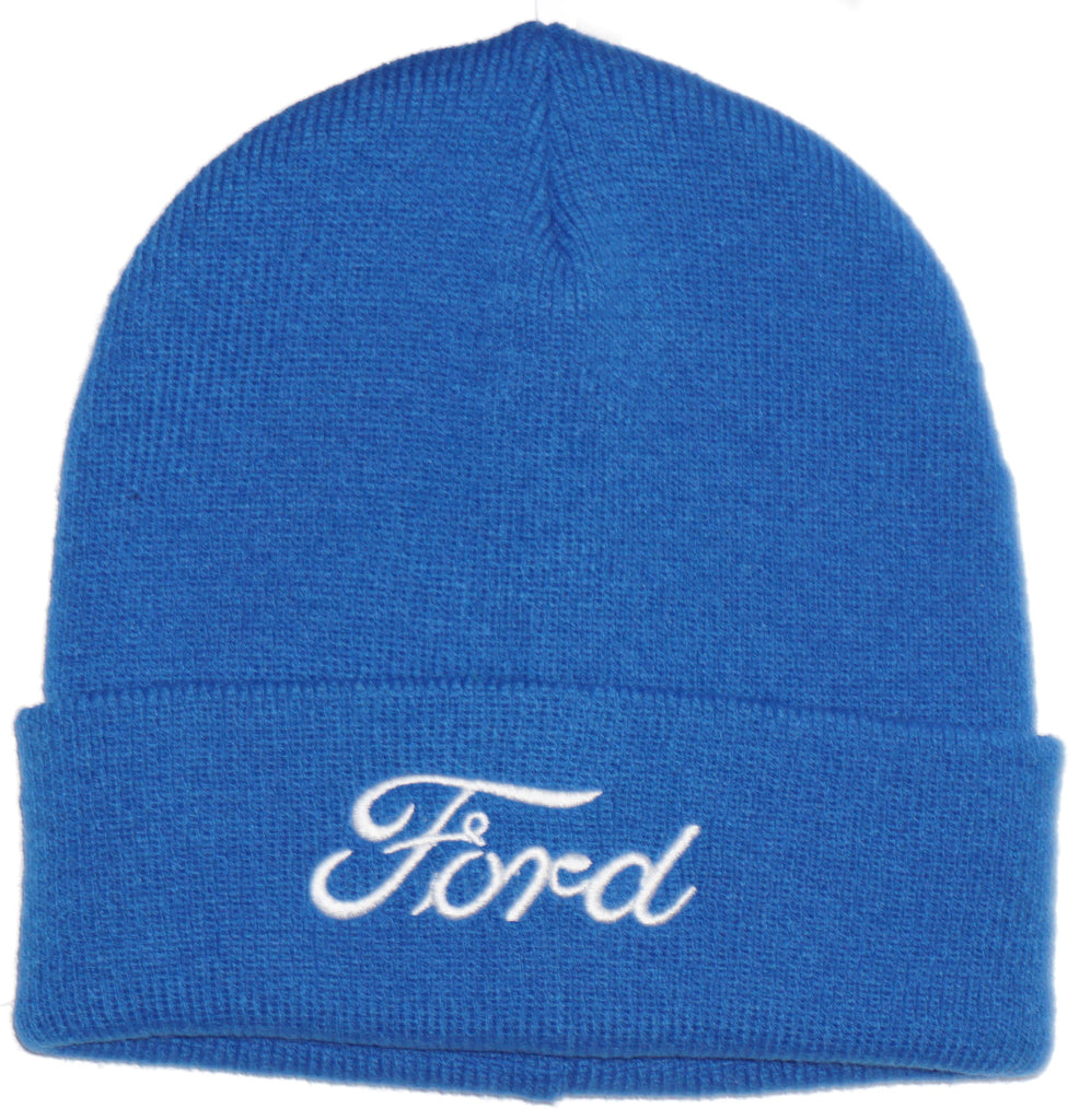 Ford knit beanie – The Mustang Trailer