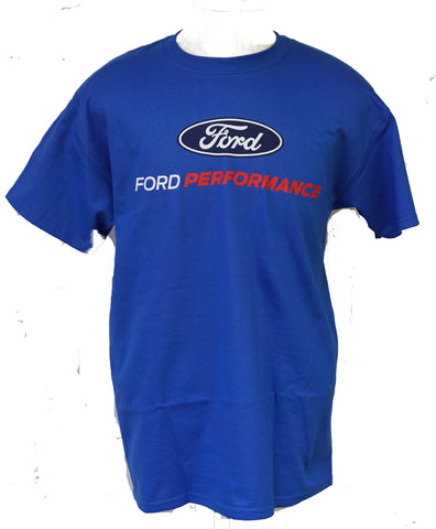 Ford performance t shirt in royal blue with oval