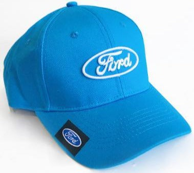 Ford hat royal blue with tag on brim
