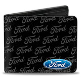 Ford bi fold wallets with ford repeat logo