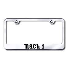 Ford Mustang "Mach 1" license plate frame in chrome