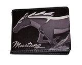 Ford Mustang Bi-Fold Wallets (horse head profile) Saffiano Leather