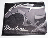 Ford Mustang Bi-Fold Wallets (horse head profile) Saffiano Leather