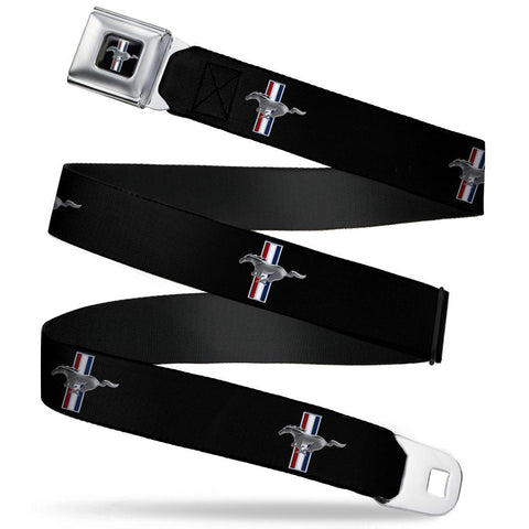 Ford Mustang Seatbelt Belt with Tri Bar Logo