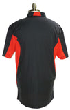 Ford performance moisture wicking polo in black with red trim