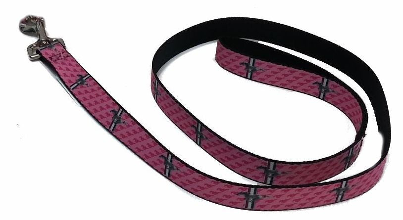 Ford Mustang dog leash in pink