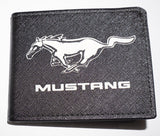 Ford Mustang Bi-Fold Wallets (running horse logo) Saffiano leather