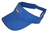 Ford Mustang visor in royal blue with mesh overlay