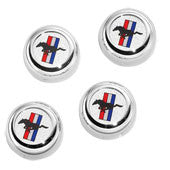 Ford Mustang tribar valve stem caps