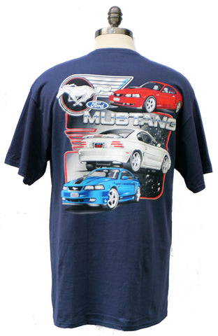 Ford mustang SN95/ New Edge Shirt in Navy Blue