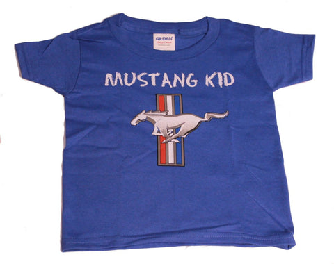Ford Mustang kids toddler shirt in royal blue