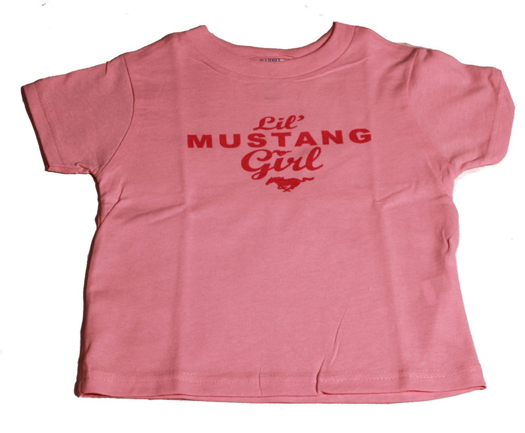 Ford Mustang "Lil' Mustang Girl" pink toddlers' shirt