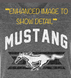 Mustang Ladies’ Football Style T-Shirt (charcoal)