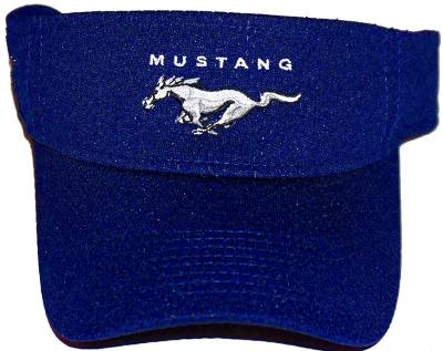 Ford Mustang navy visor with mesh overlay