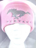 Pink mustang beanie