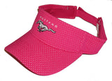 Ford Mustang visor in bright pink with mesh overlay