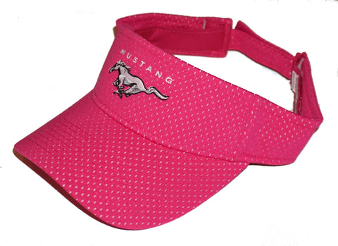 Ford Mustang visor in bright pink with mesh overlay – The Mustang Trailer