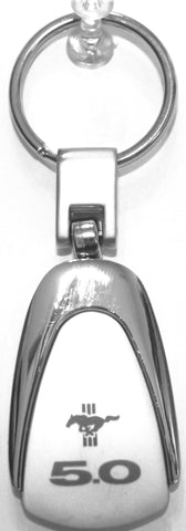 Ford mustang 5.0 teardrop style keychain (new logo)